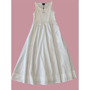 Bardot Bryony Lace Poplin Midi Dress Orchid White Womens Size 12 XXL New-Tags